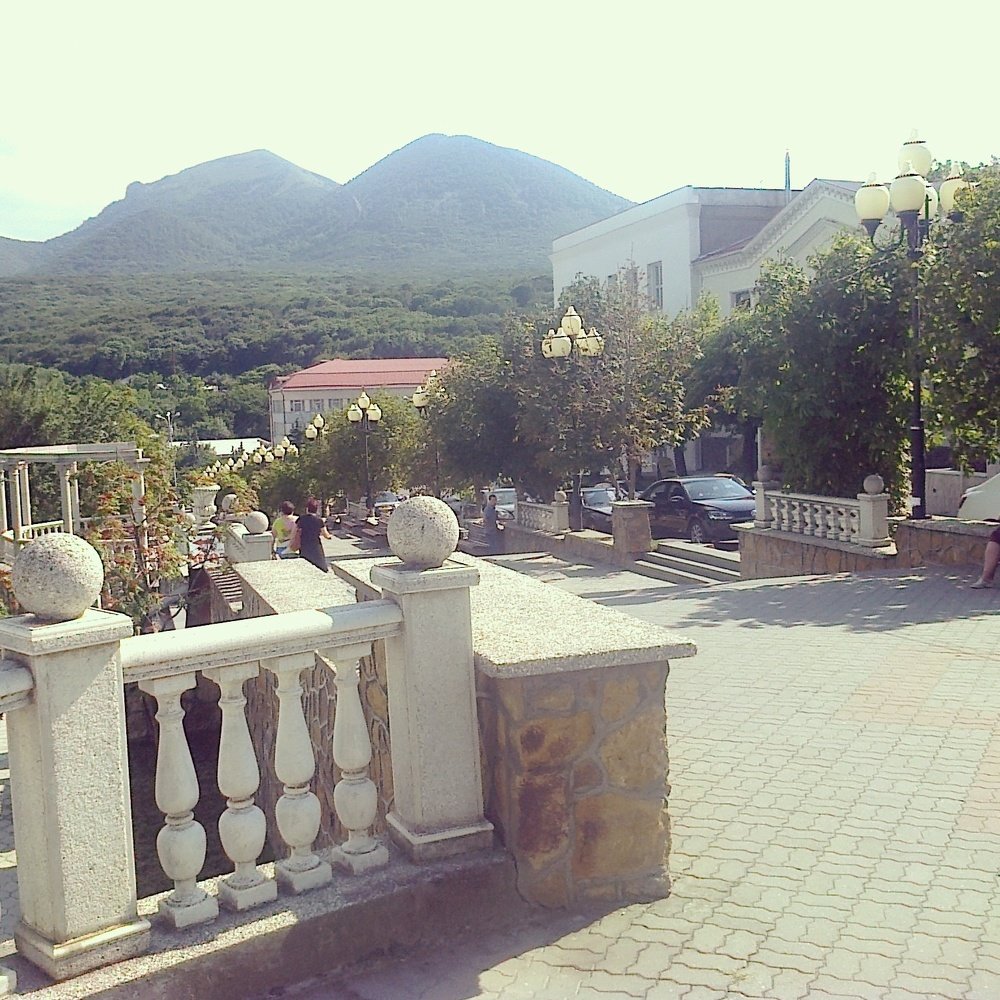 Железноводск. Вид на гору Бештау.