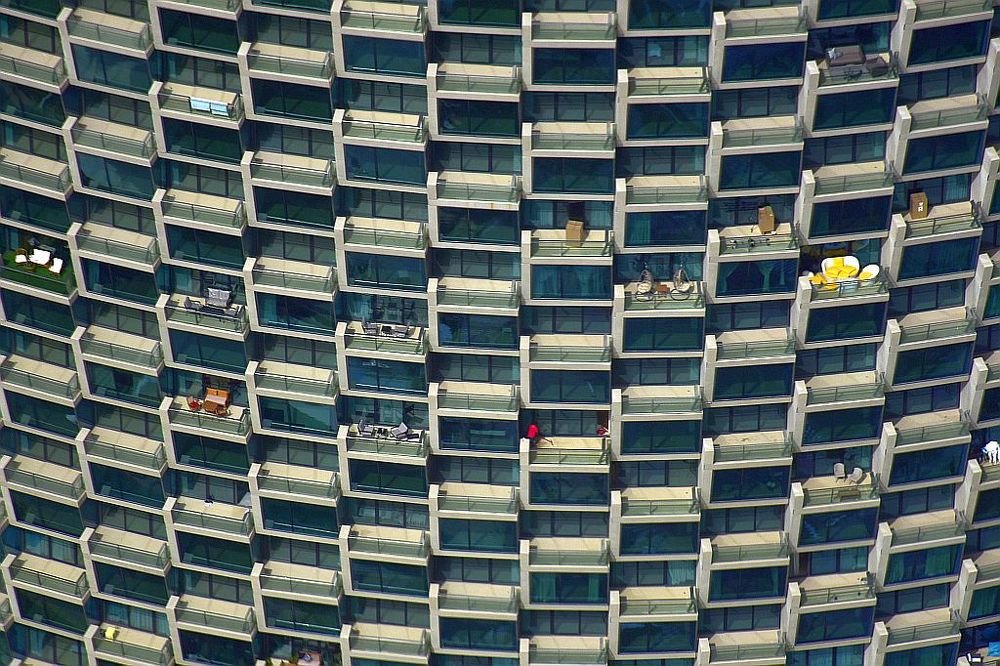 Balconies and the yellow balcony