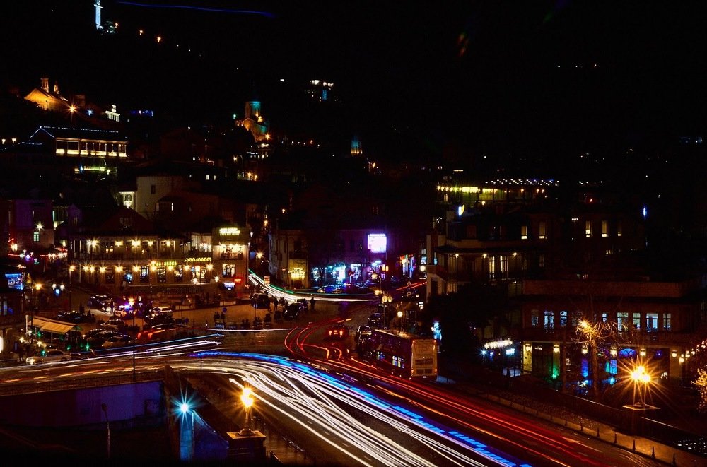 Ночной Тбилиси