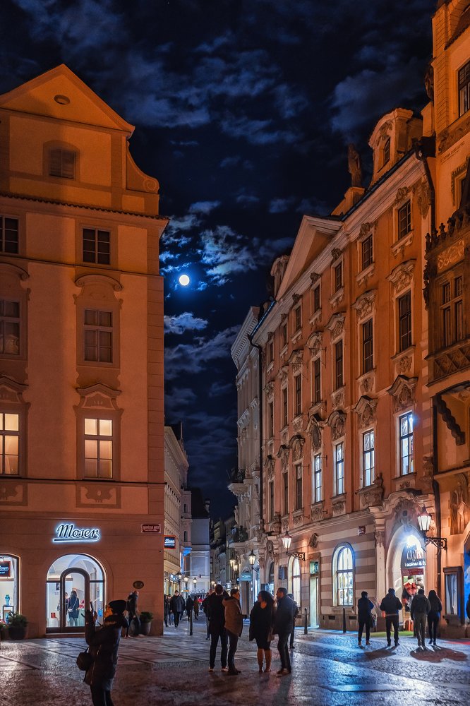 Prague under the Moonlight