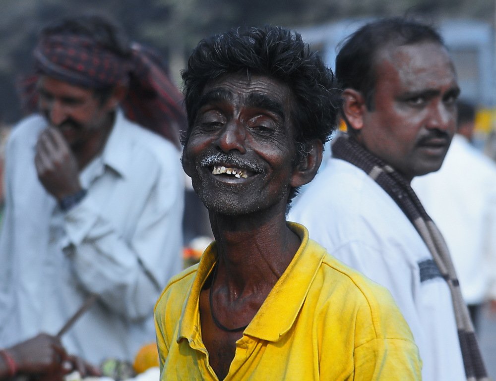 Бедняк. Калькутта. Индия