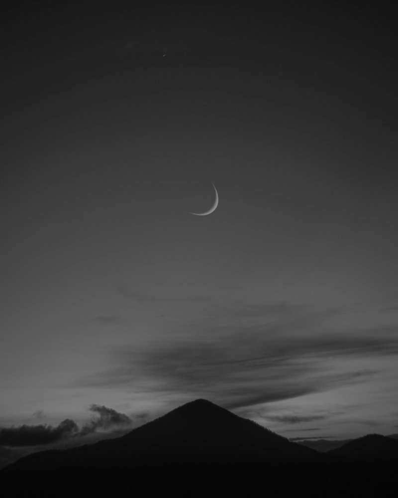 Mountain and Moon