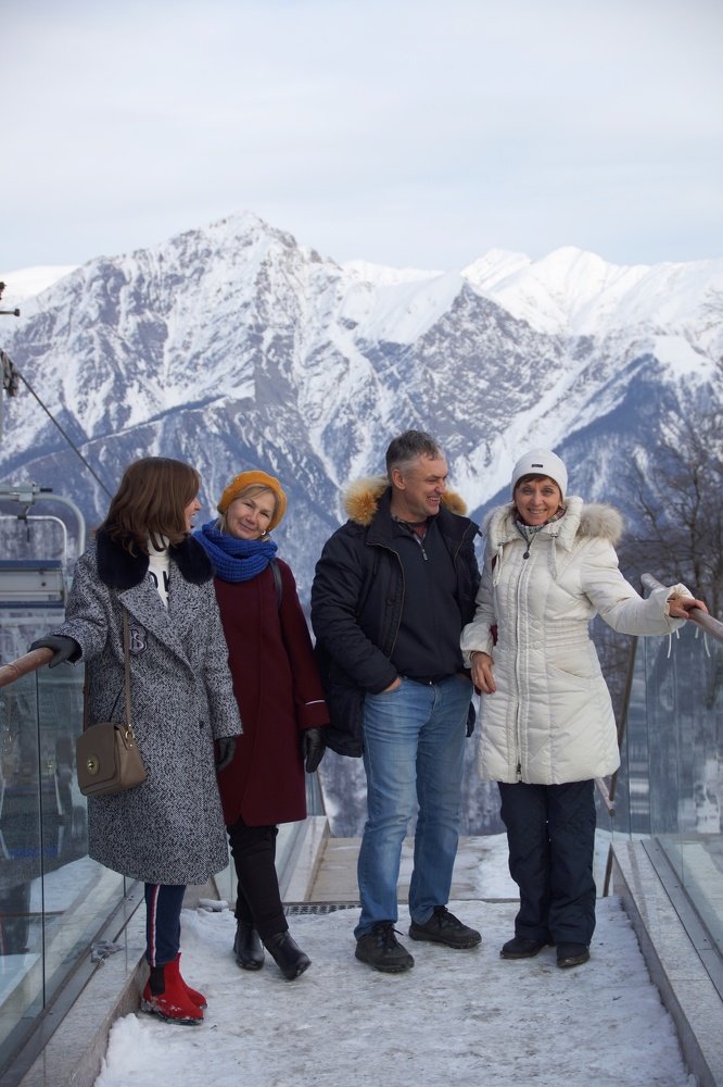 warm January sun in the mountains of Azerbaijan