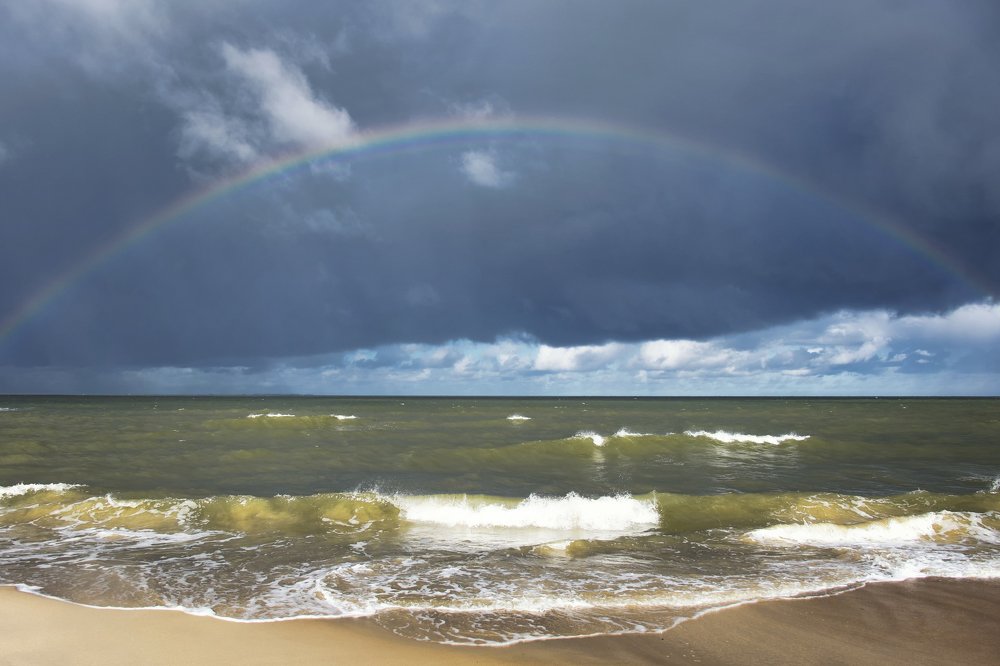 Rainbow and sea