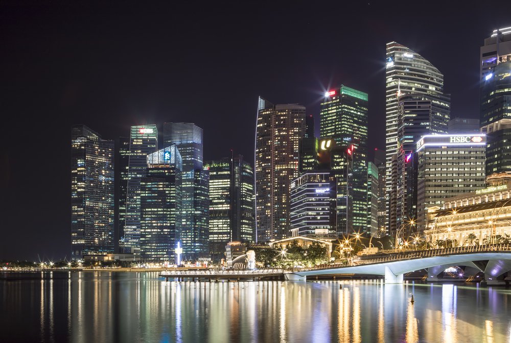 Ночной Сингапур