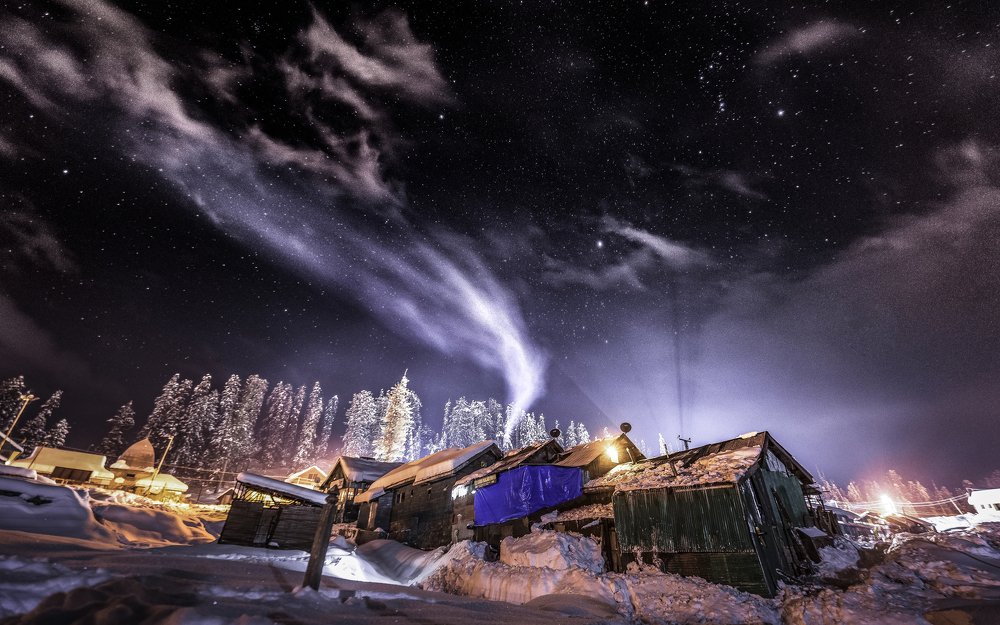 Home under billion of stars.