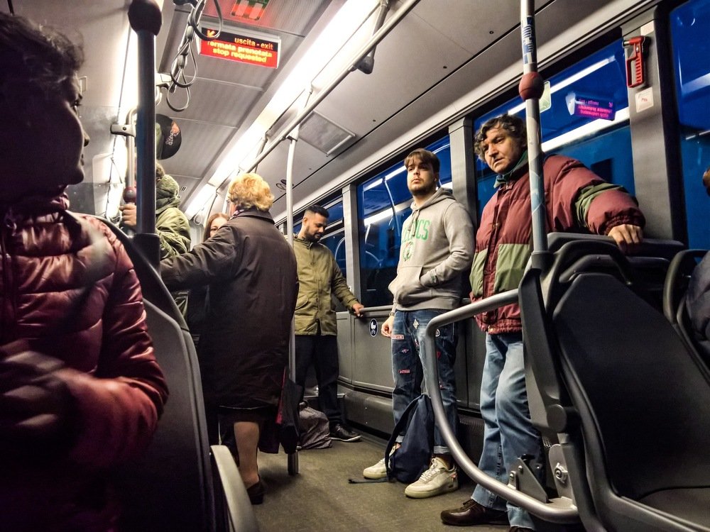 By bus