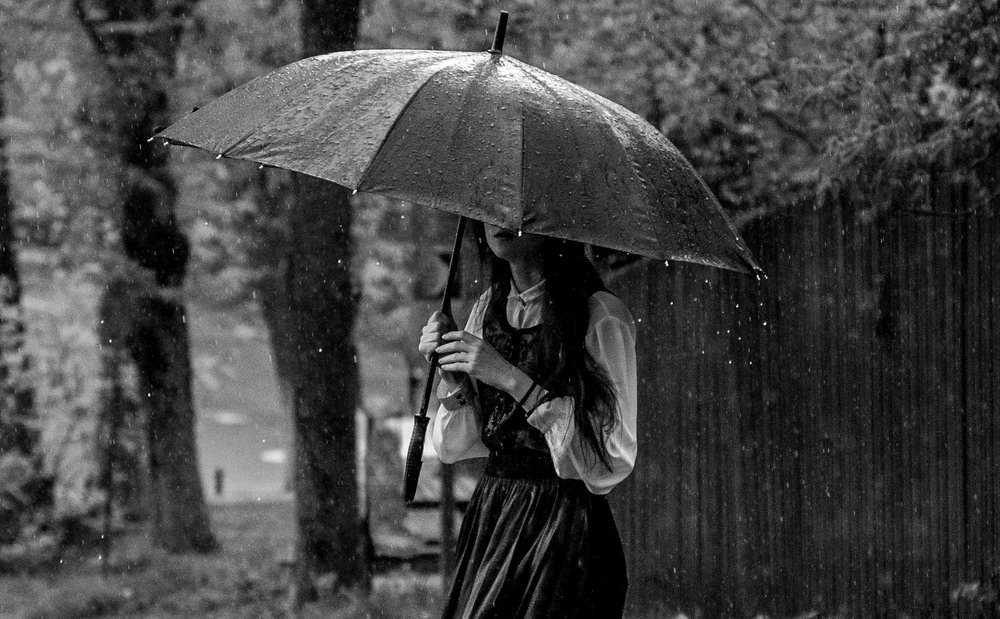 Lady in the rain