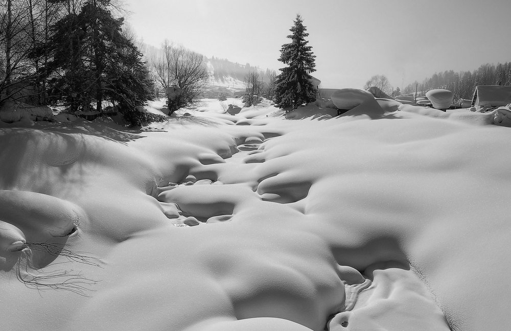 Снежная река.