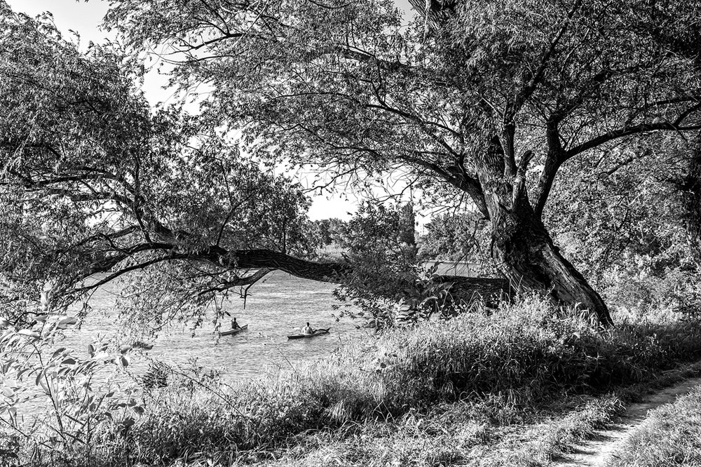 Travelers on the river