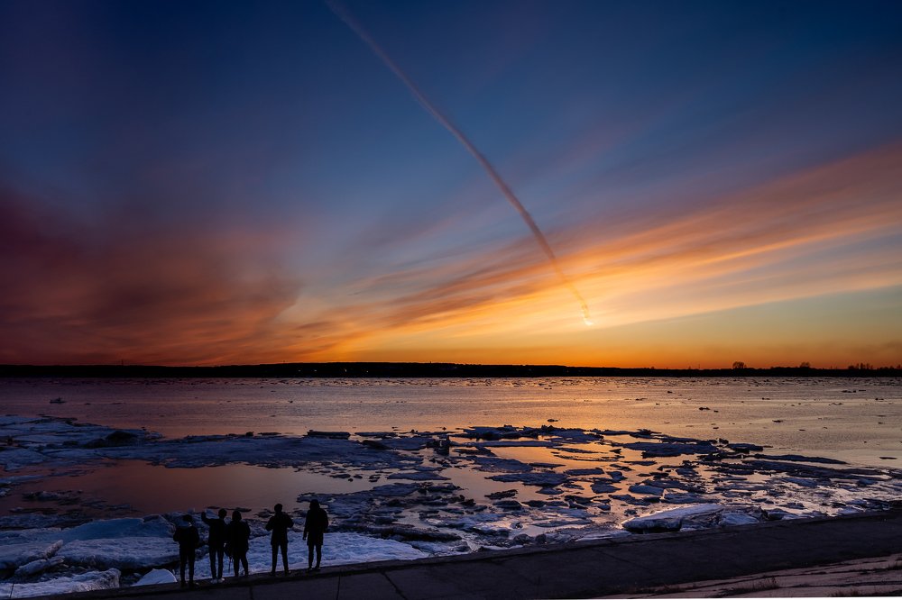 Ледоход на реке Томь