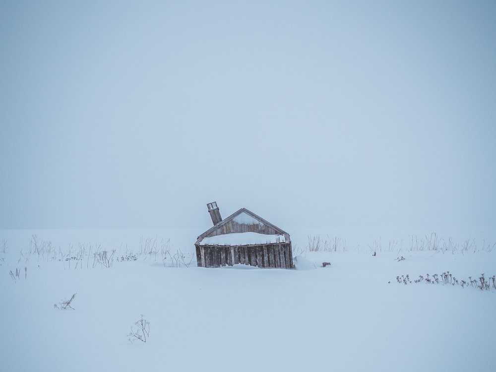 Minimalism of russian village