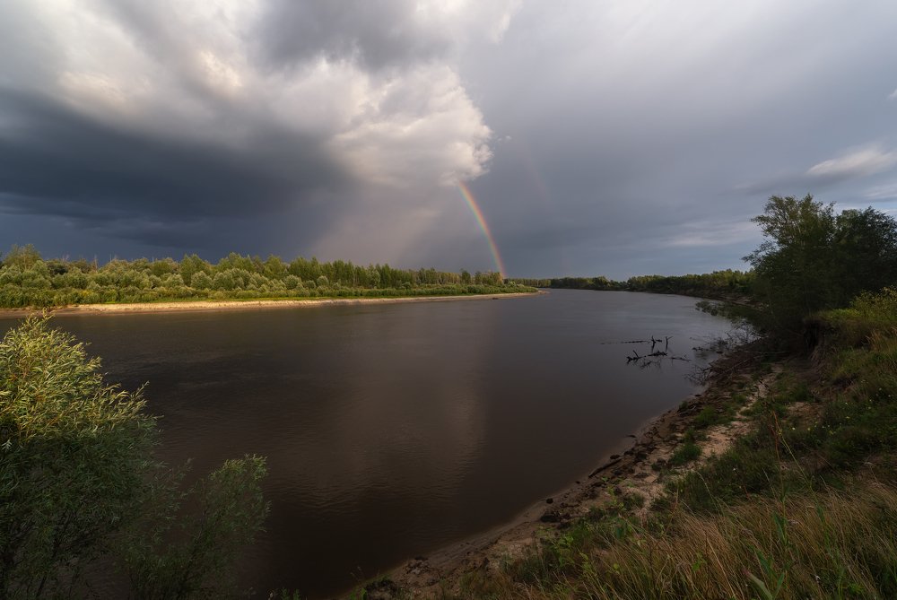 Ненастный день на Тоболе.