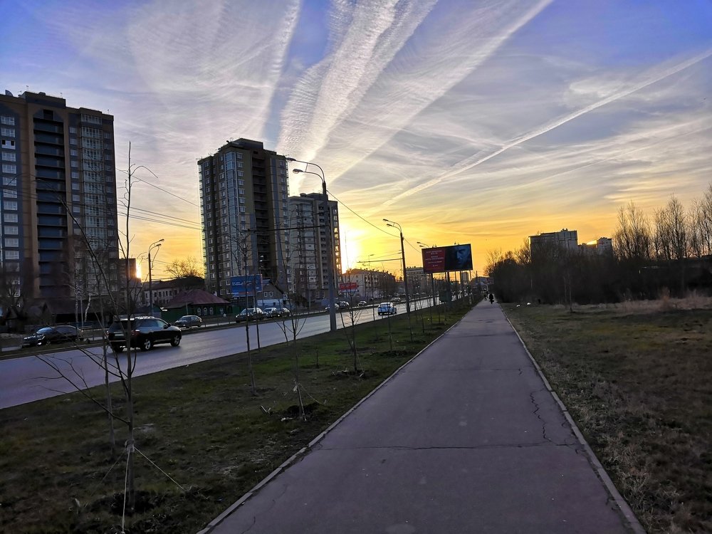 Казань. Закат.