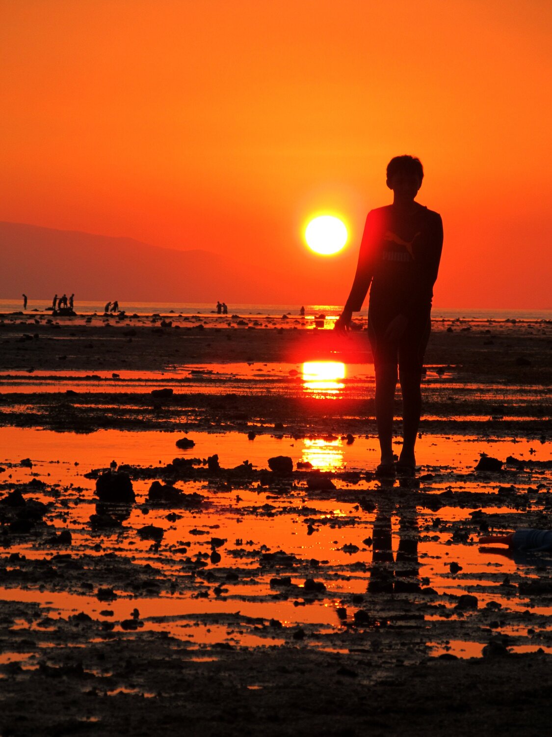 sun setting