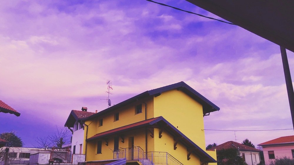 Al villaggio in Italia