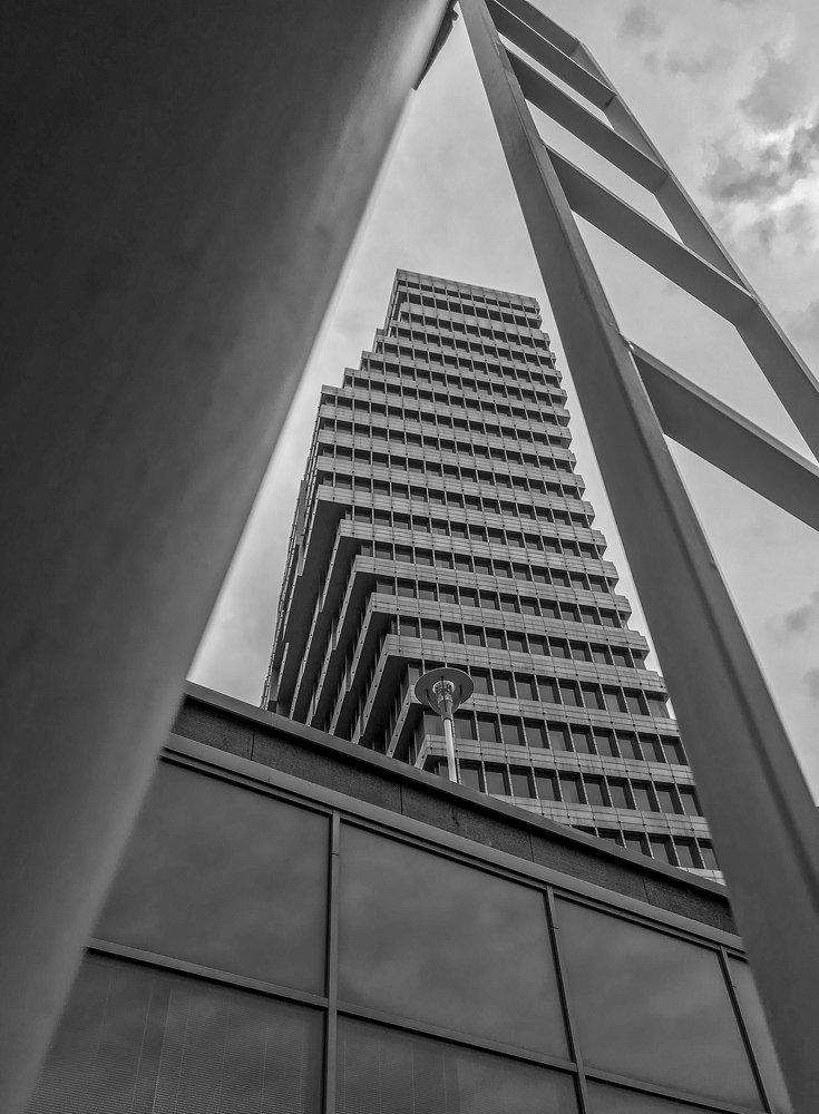 Black and White Bulding