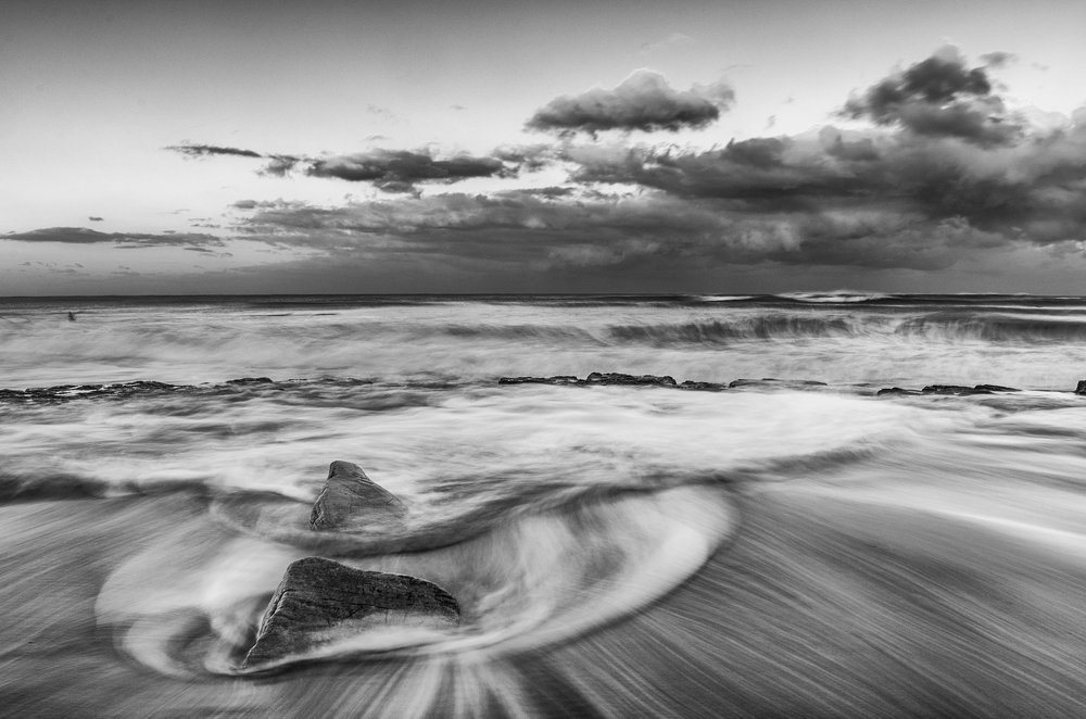 Atardece en la playa