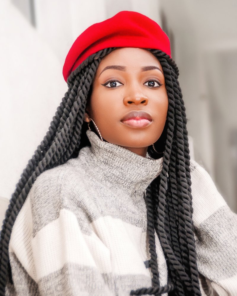 female looking straight