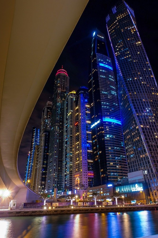 Night at Dubai Marina
