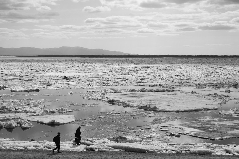 ледоход на Амуре