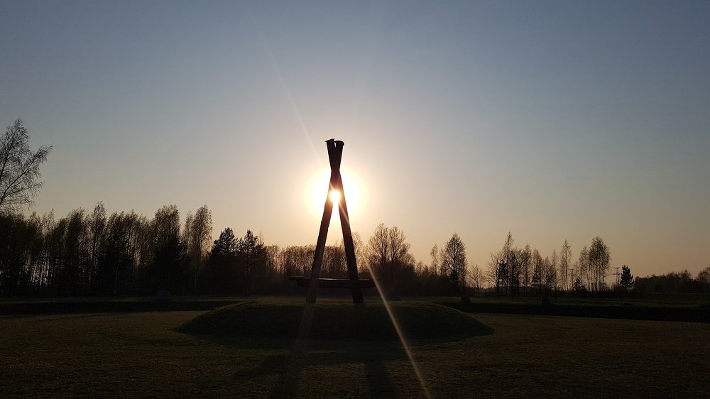 закат на городище