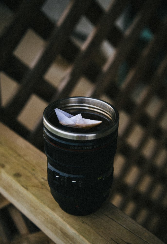 Paper boat in irons.