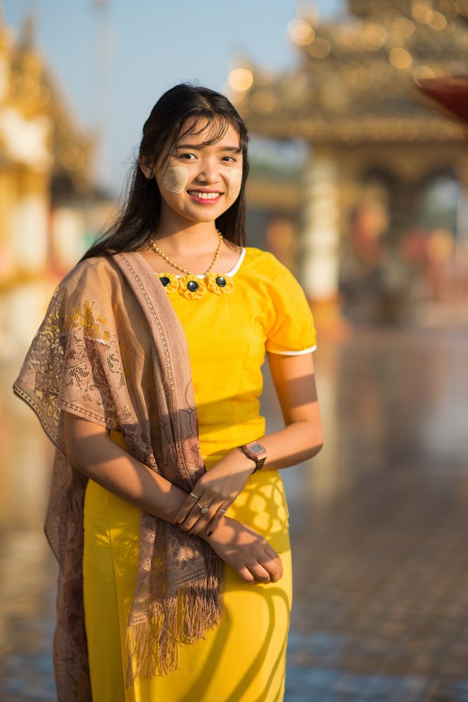 Colorful girl of Myanmar