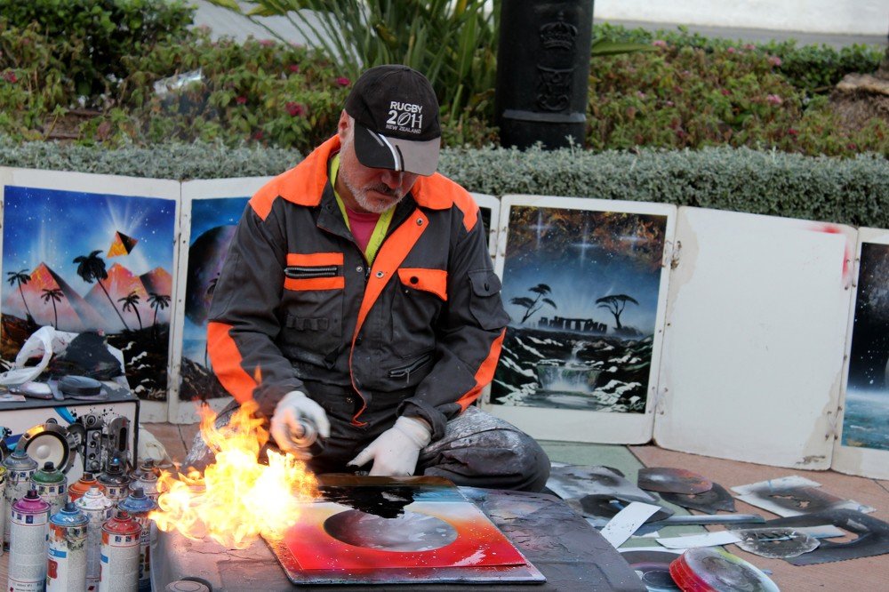 pintura al aire libre