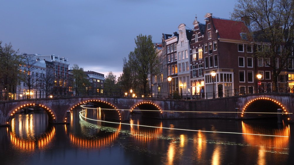 Amsterdam blue hour