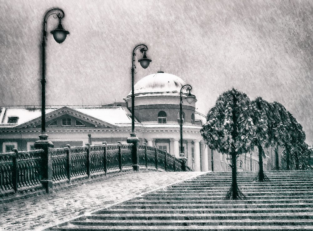 Нарисуй мне зимний город