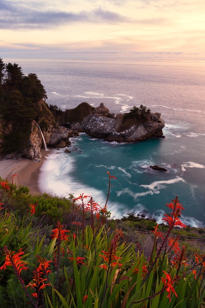 McWay Falls at Sunset