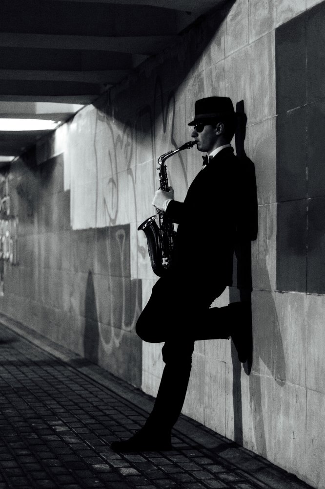 Street saxophonist
