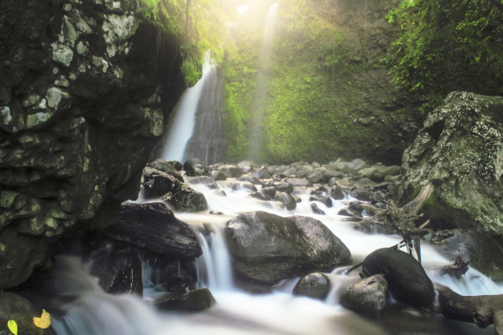 natural beauty with a waterfall north bengkulu