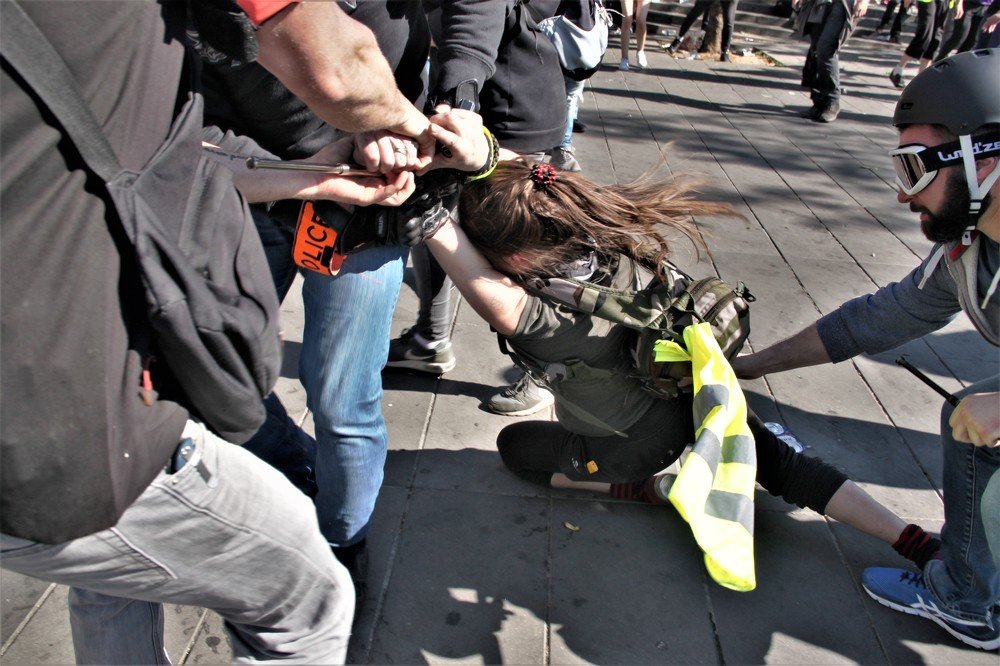 Yellow jacket arrest