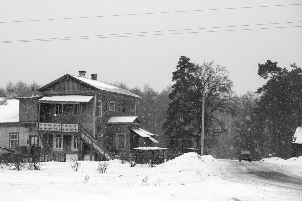 Зимняя деревня..