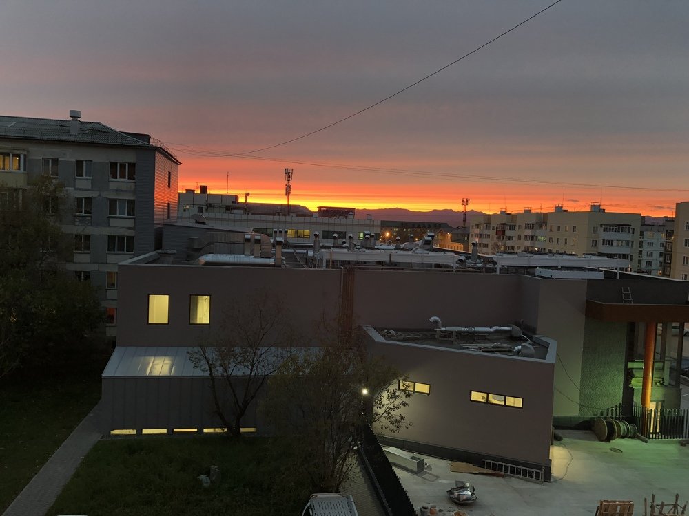 Закат в горах