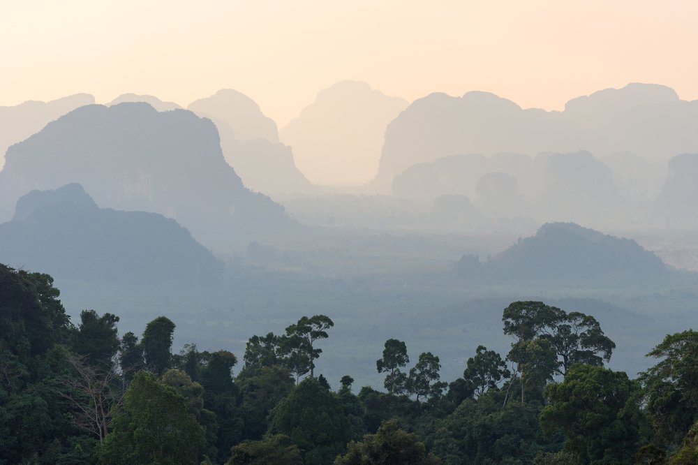 Тональная перспектива азиатских пейзажей