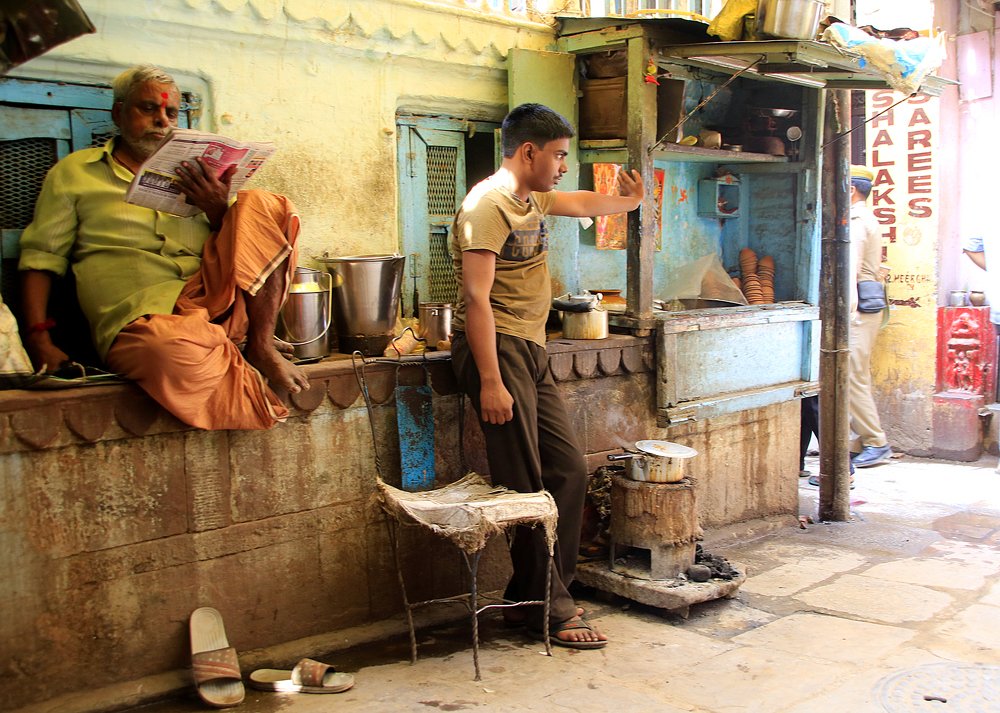 father and son Tea Maker