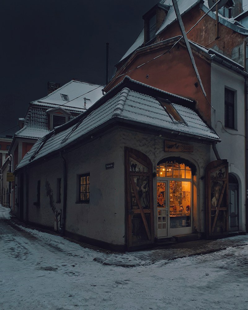 Riga at late night