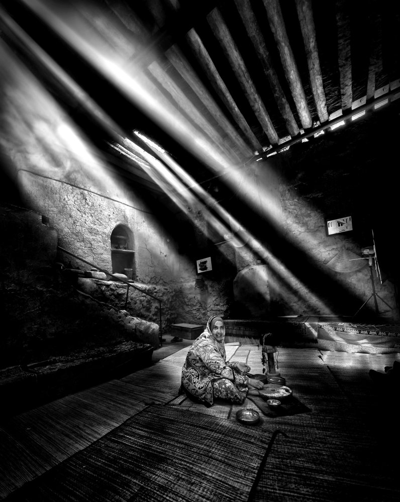 Sunlight and house shadow