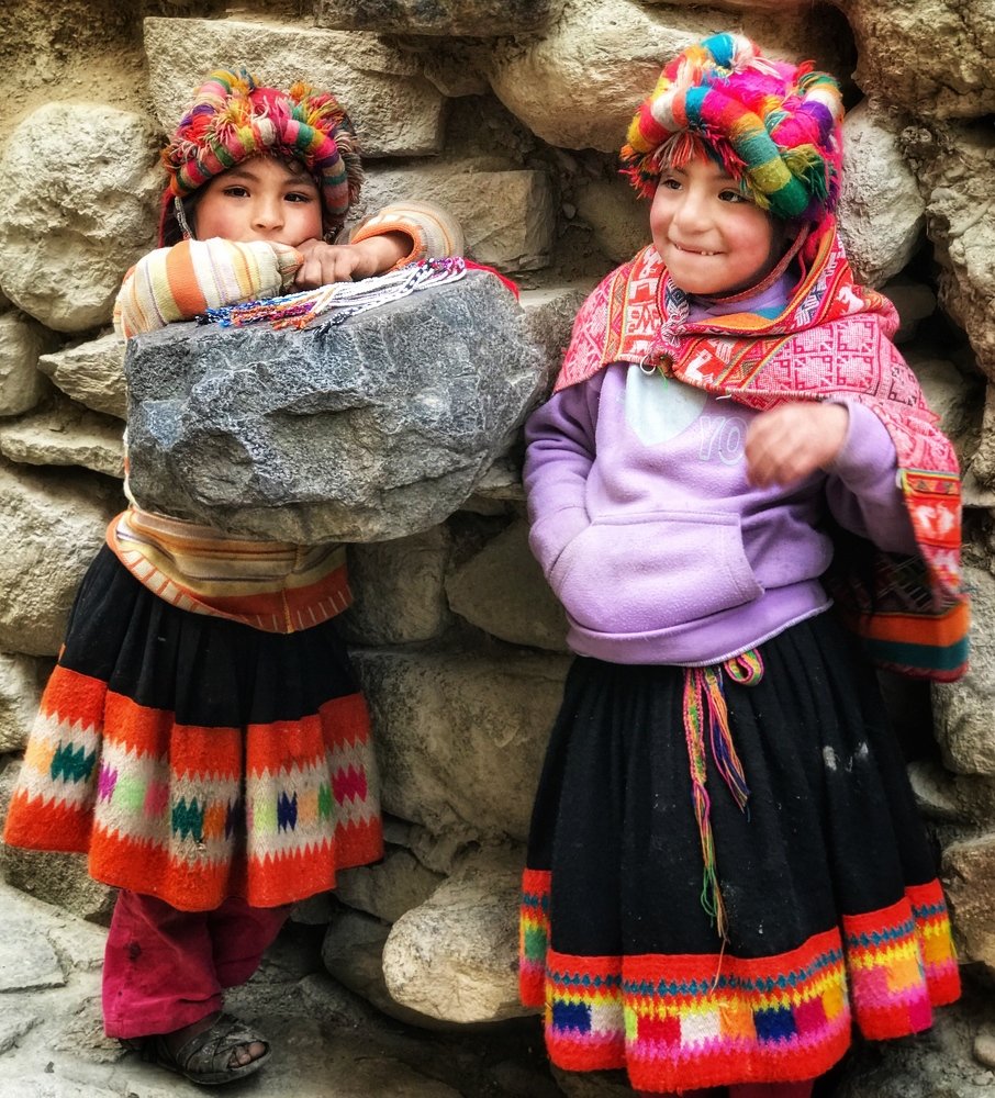 Little girls smiling