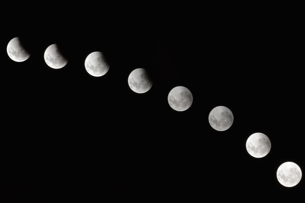 the eclipse fases of moon
