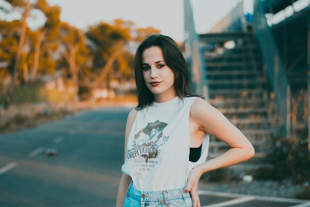 Sunny day on parking