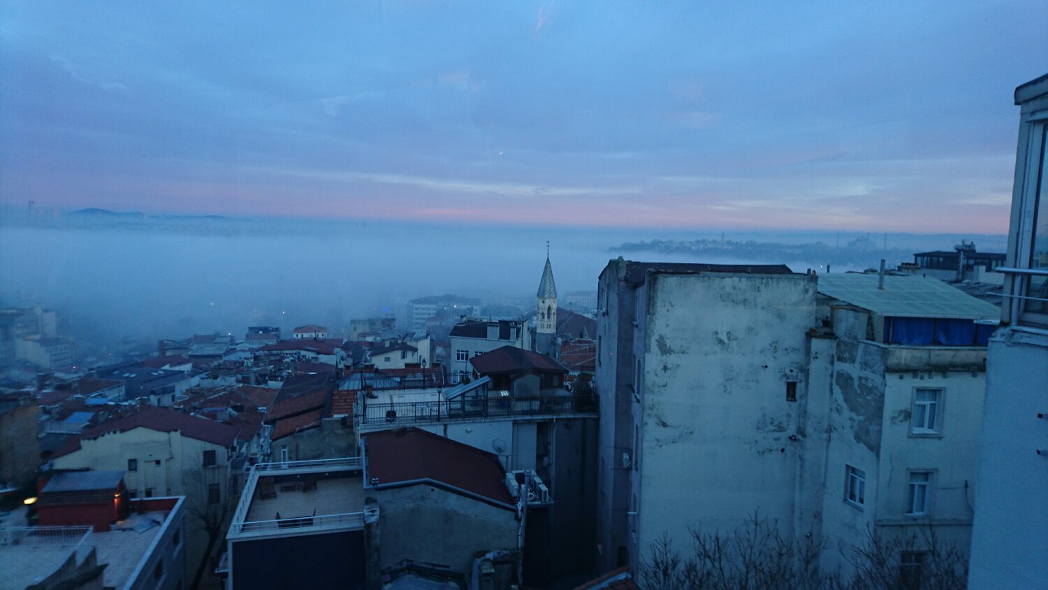 Fog stole night