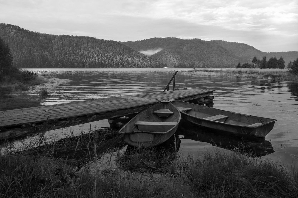 Утром у большой реки
