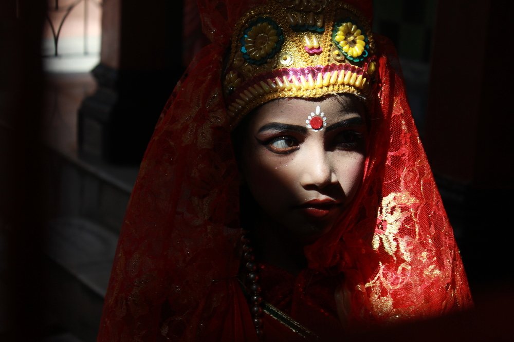 Female portrait from Gajan festival
