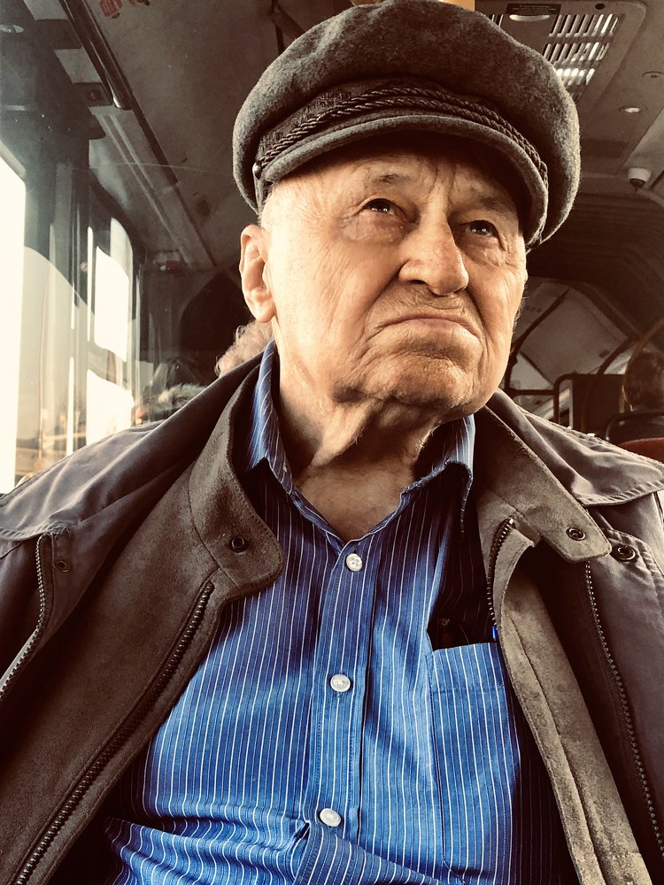 Polish Man on Tram