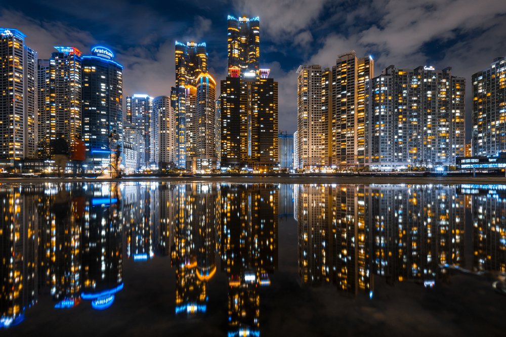 Busan City Night View