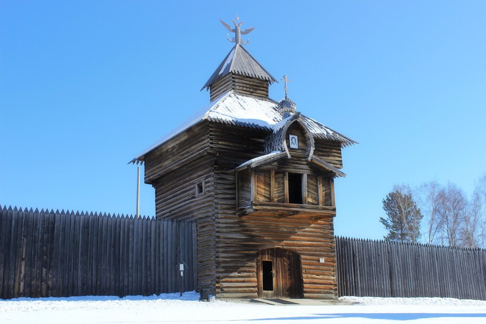 Проезжая башня Илимского острога